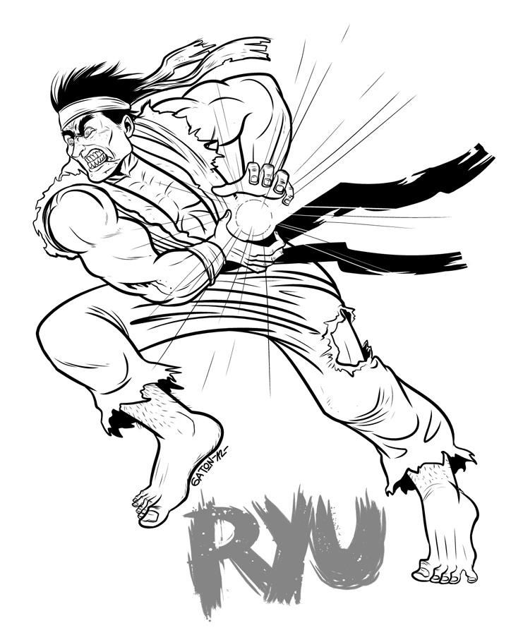 Ryu (Street Fighter IV) - Desenho de luisgontijo - Gartic