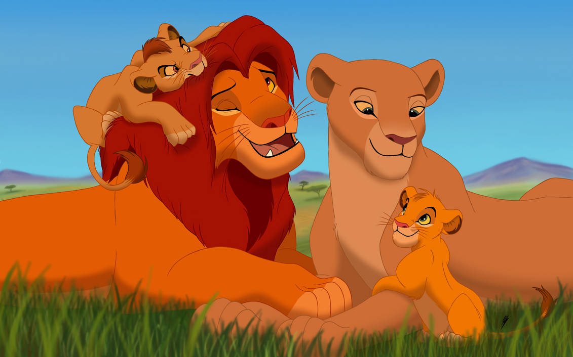 Simba's Early Family (Redrawn) by rickymansonic on DeviantArt