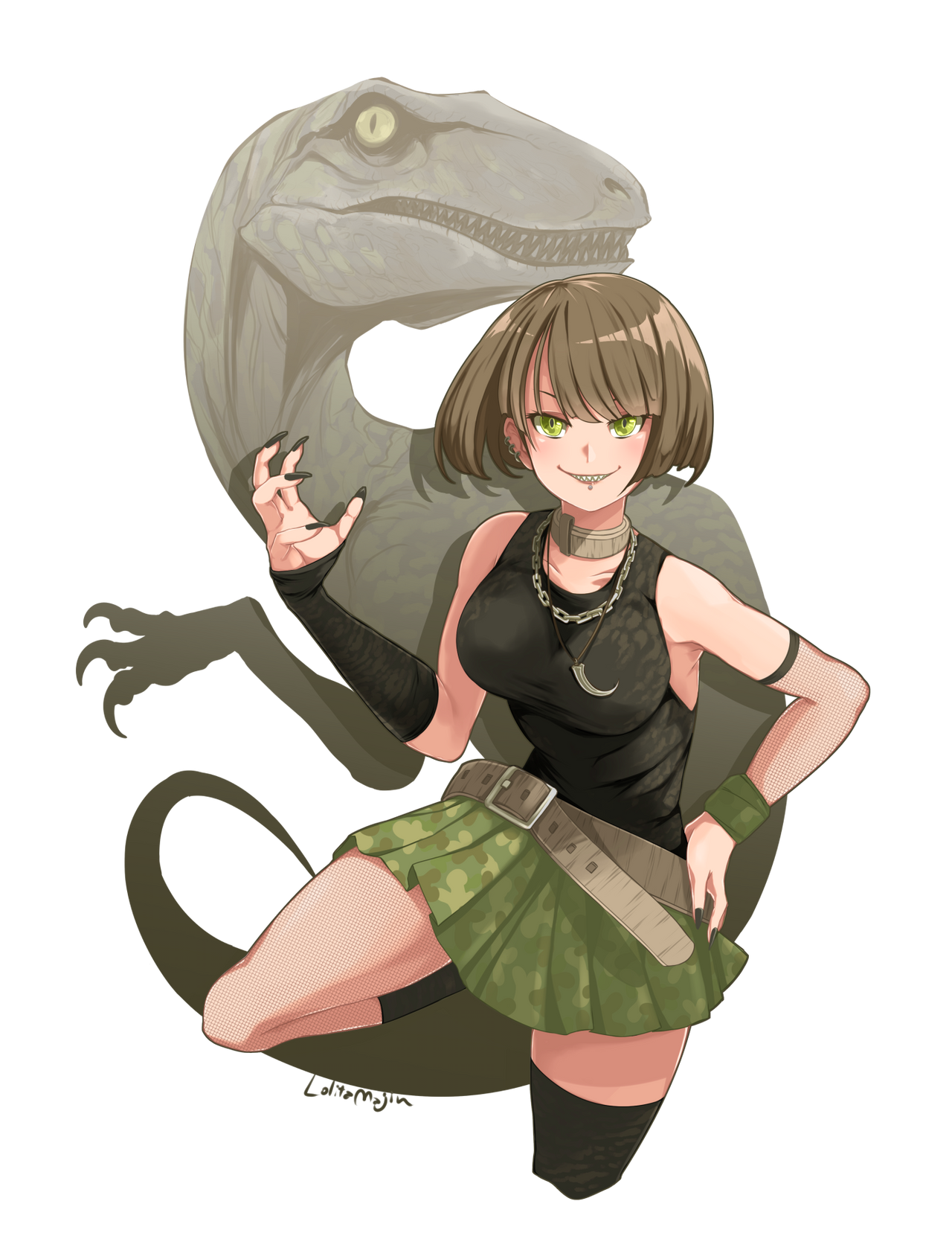 Jurassic Park - Personification Velociraptor 1 by LolitaTenshin on ...