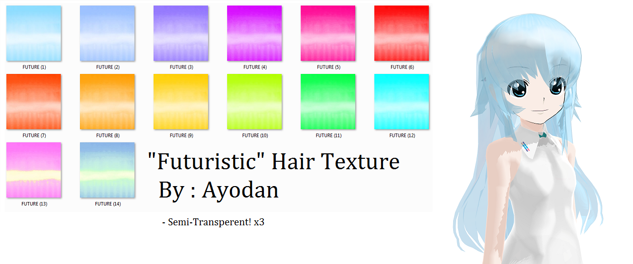 MMD: 'Futuristic' Hair Texture