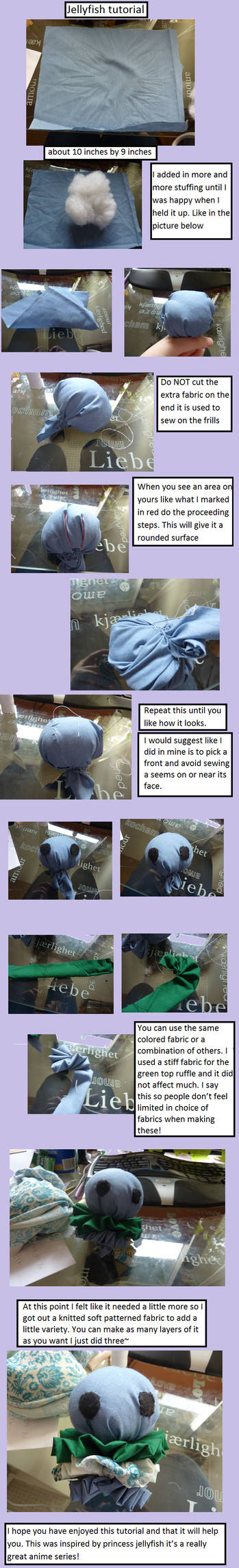 Jellyfish plush tutorial