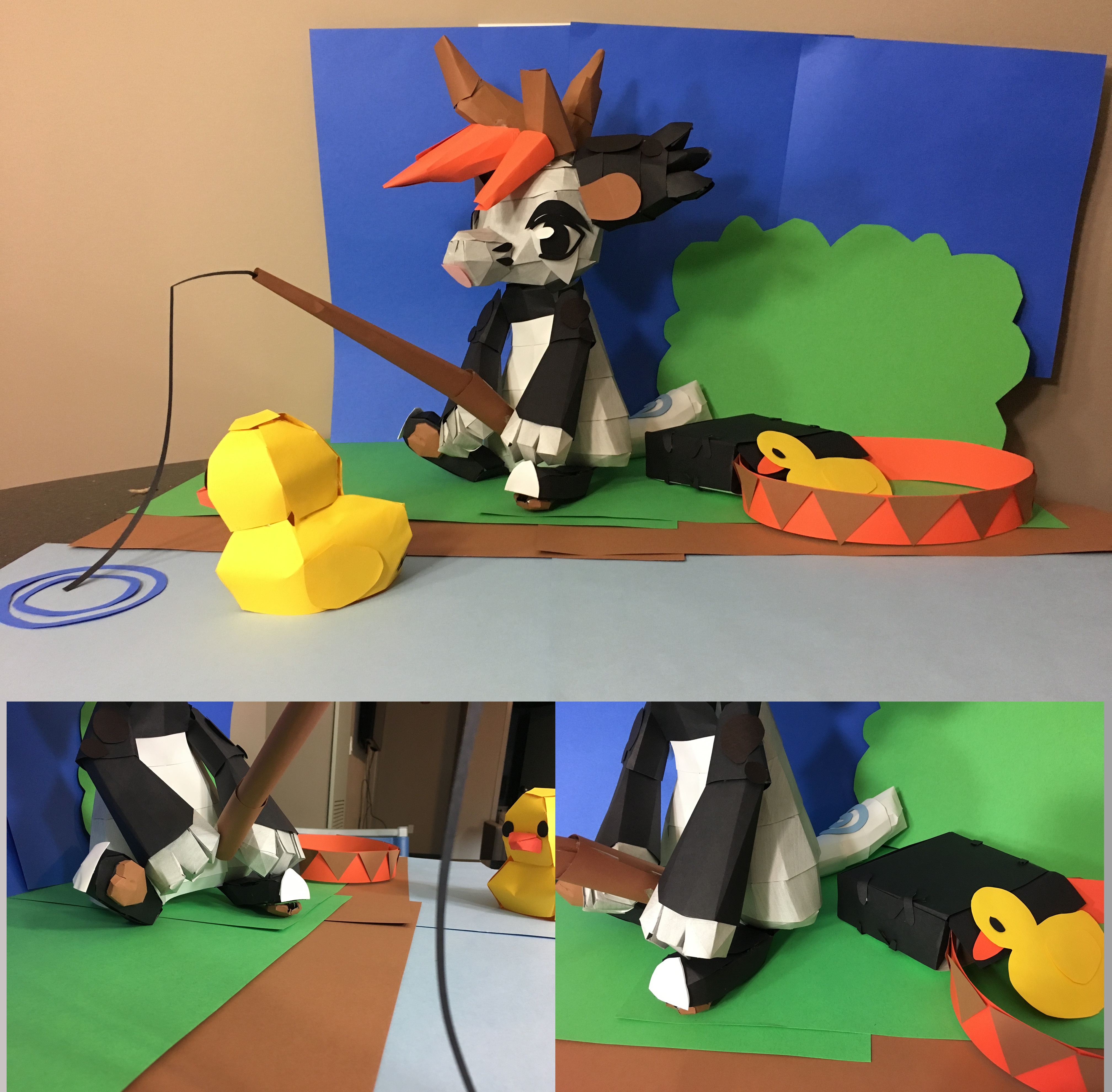 Bagbean DTA : Rubber duck Paper craft!