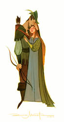 Robin Hood and Lady Marian