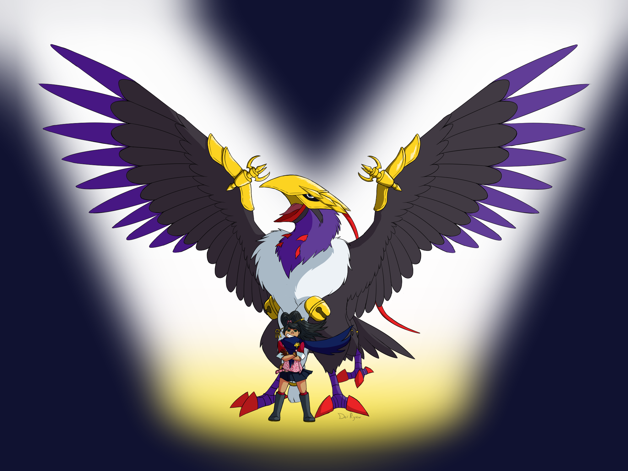 Yatagarasu by Dei-Ryuu on DeviantArt