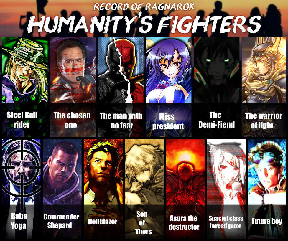 First Human Ror My ror roster (Humanity's fighters) by matiarrw on DeviantArt
