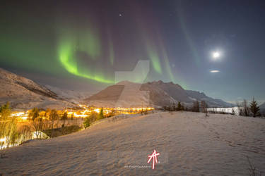 Nordlys over Ersfjorden