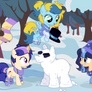 [Gift] Building a snowpony with besties