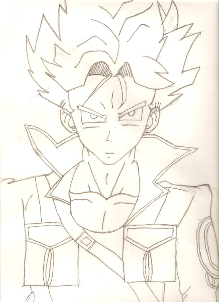 Trunks 'Uncolored' by TheJadeTigress on DeviantArt