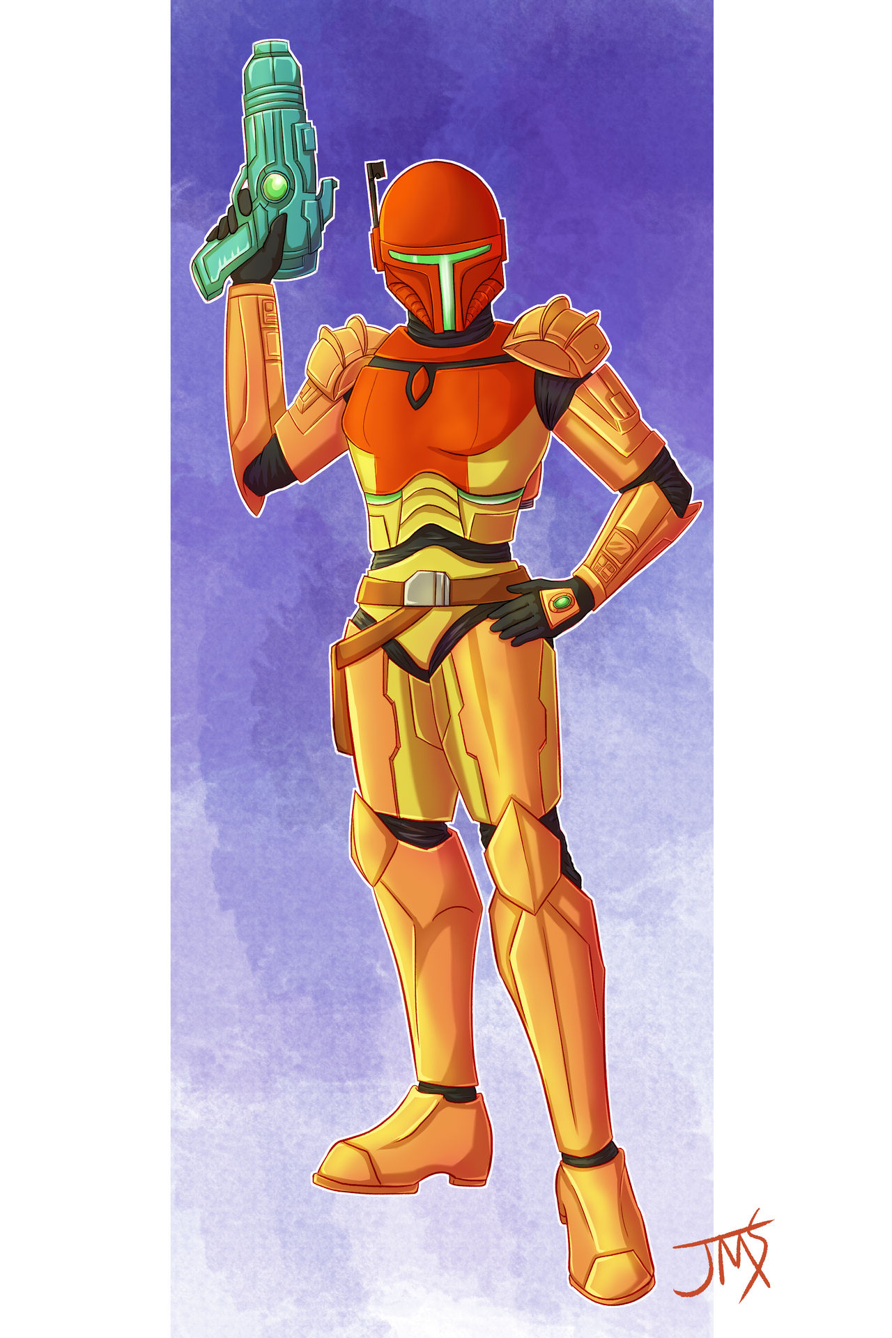 Fette Samus Deviantart Jango Fett Vs. Samus Aran By OmnicidalClown1992