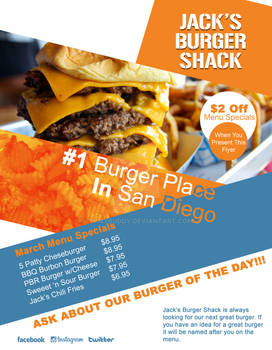 Jack's Burger Shack Flyer Template