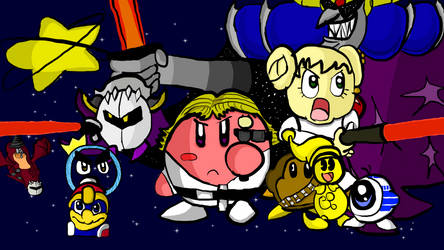 Kirby Star Wars poster remake