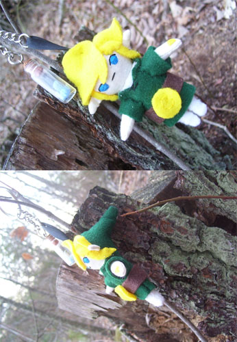 Link keychain with fairy