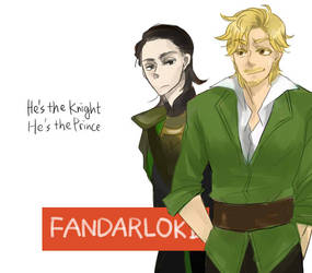 Fandral/Loki Chuck poster parody