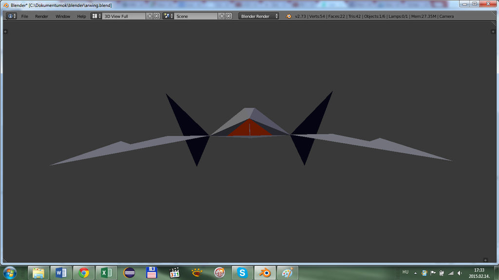 Arwing 1.0 Backview