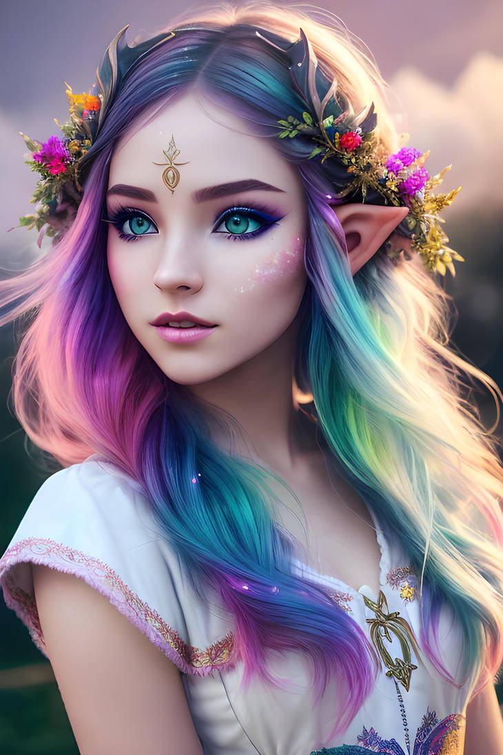 Rainbow Elf By Kha0swolf On DeviantArt