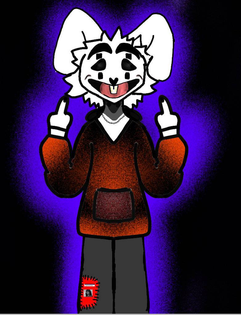 white juggalo rabbit by saltynutz69 on DeviantArt