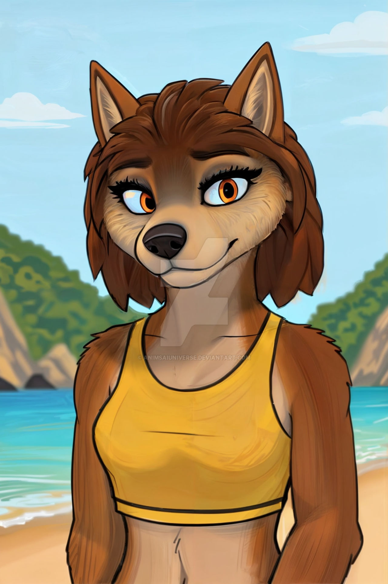 Anthro Kate Beach 2 By AnimsAIUniverse On DeviantArt anthro-kate-beach-2-by-animsaiuniverse-on-deviantart
