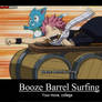 Booze Barrel Surfing Demotivational