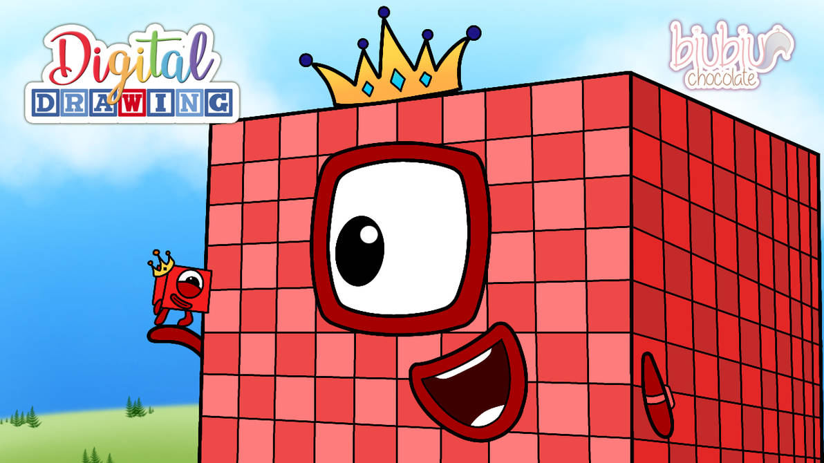 Numberblocks 1 and King Big Number 1000 by 23des18 on DeviantArt