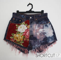 Floral Tapestry Cut Off Shorts