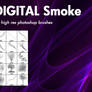 Digital smoke free Photoshop brushes