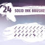 Solid ink brush pack