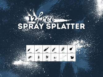 Free Spray splatter brush pack