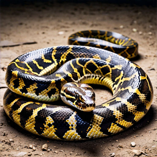 Python ate something small by KingSusiePenAI on DeviantArt