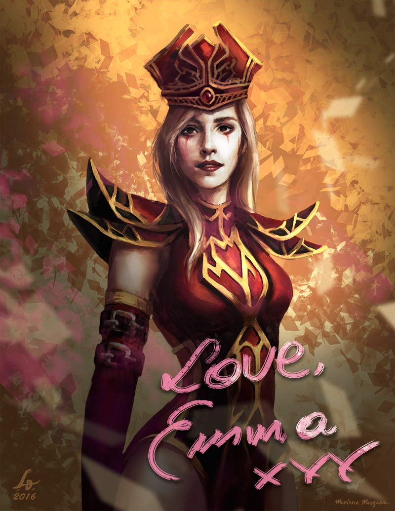 Commission: Emma Watson cosplaying Sally Whitemane