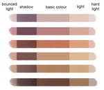 Skin Colour Palette - hard