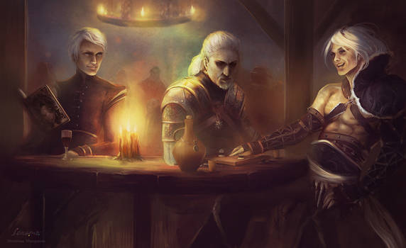 Commission: Tavern (Whispers, Witcher, Nier)