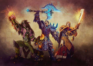 Commission: World of Warcraft Alliance by LenamoArt