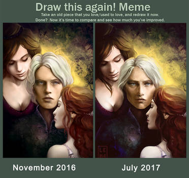 Whispers from the past - Draw it again meme
