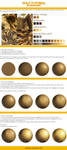 How to paint gold - tutorial by LenamoArt