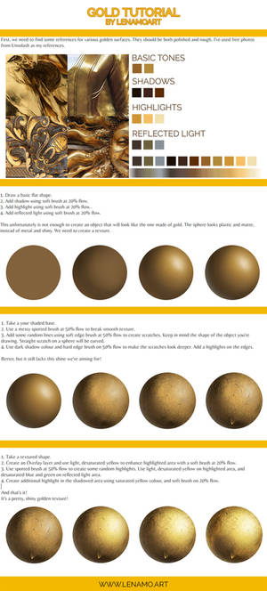 How to paint gold - tutorial