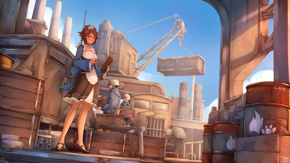 Tech Maid Hexxie by SamSaturai on DeviantArt