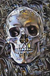 Industrial Machine Skull | AI-Generated Art