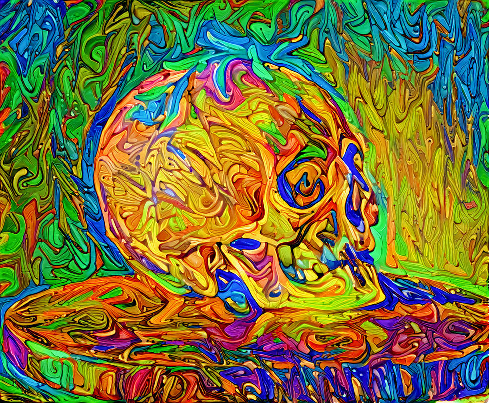 Psychedelic Skull Dinner | AI Art by AutlyxAI on DeviantArt