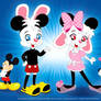 Hans and Greta as Mickey and Minnie