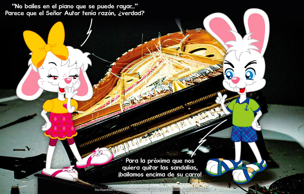 Hans and Greta Wreck a Piano