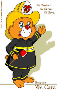 Firefighter Bear - Black