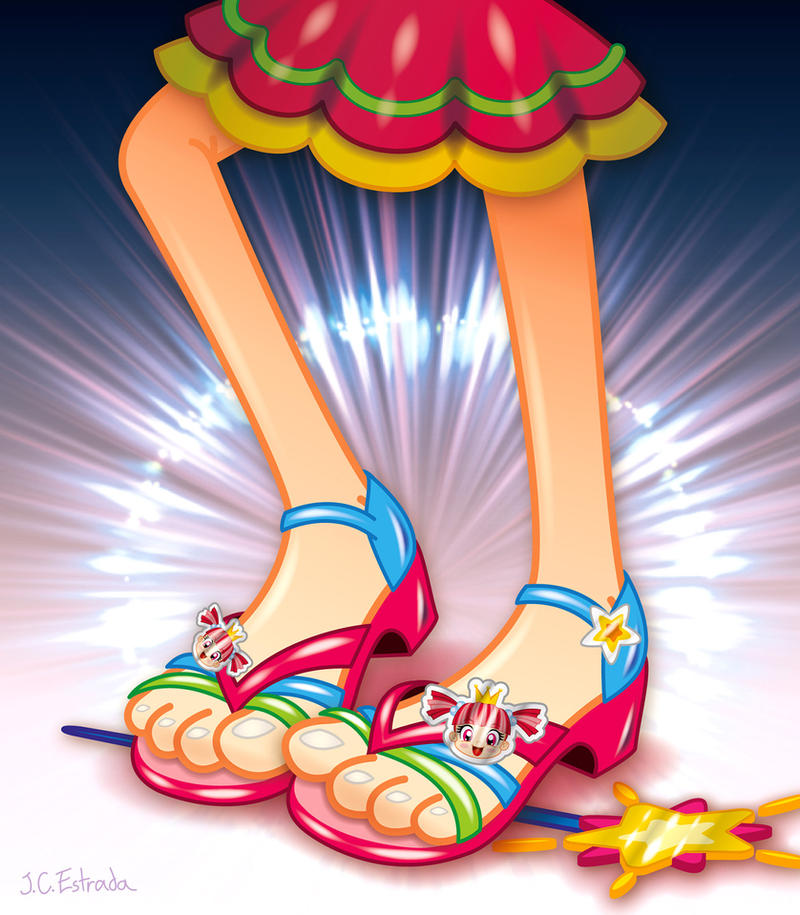 Little Fairy Gaby showing her Sandals