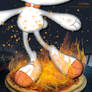 Scorbunny's Flaming Pizza