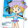 Beachy Angel Cake - Finished