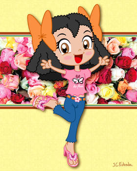 Jumping Carla (Update of 2006 Old Drawing)