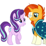 Starlight Glimmer and Sunburst MLP Season 6 Vector