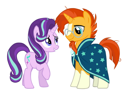 Starlight Glimmer and Sunburst MLP Season 6 Vector