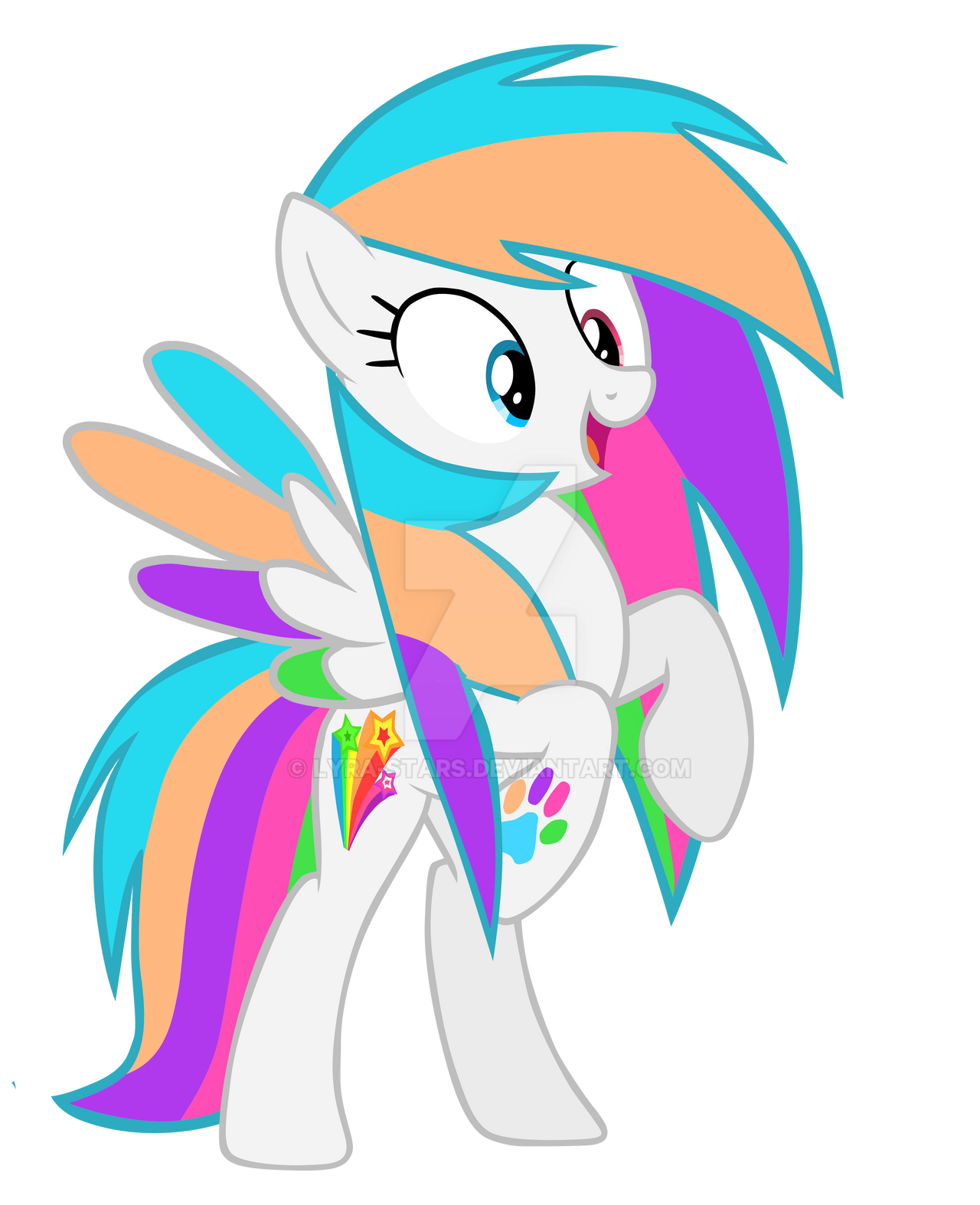 Starblaze Rearing OC MLP Vector