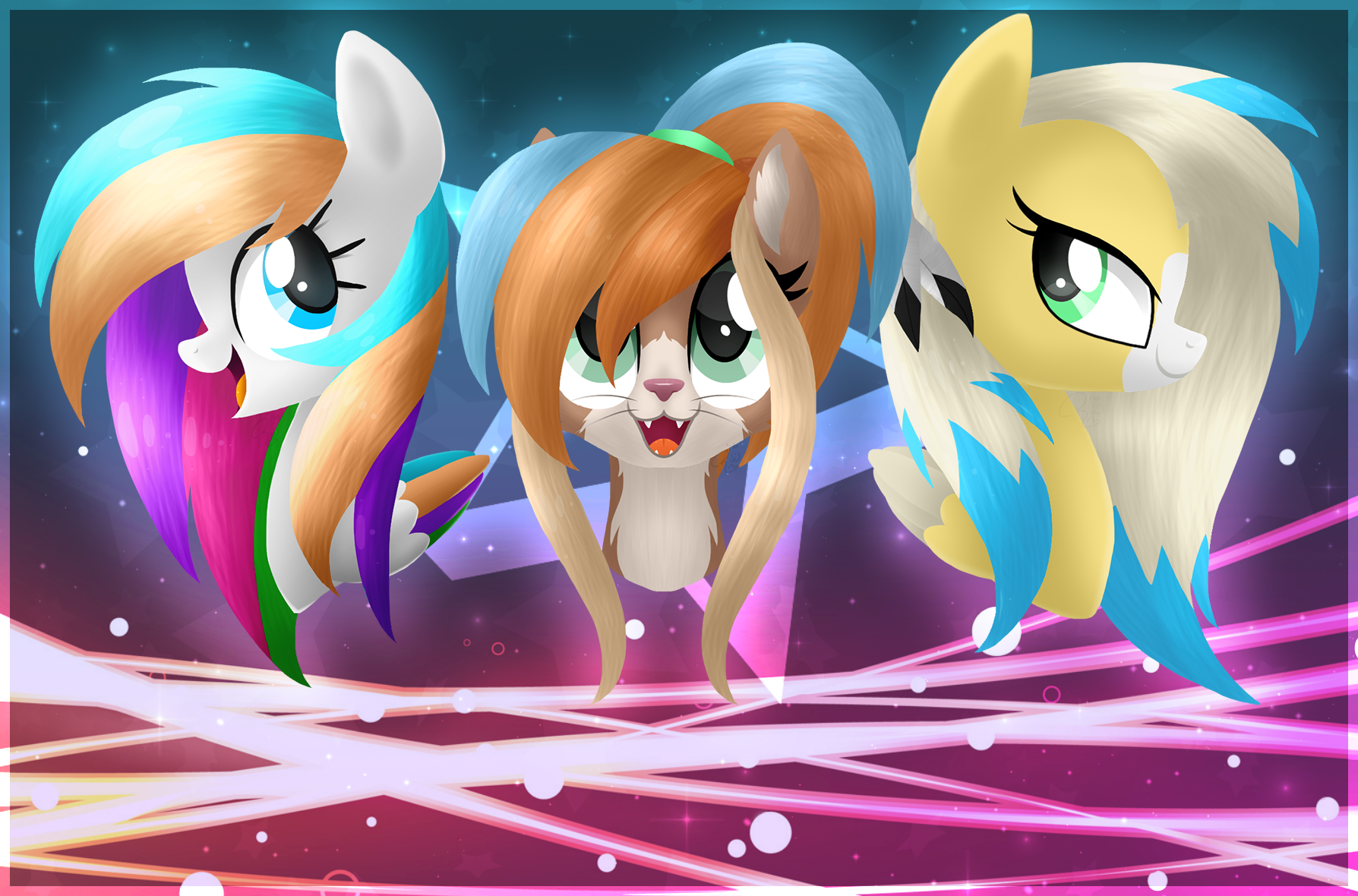 Starblaze, Lyra, and Jo Wallpaper
