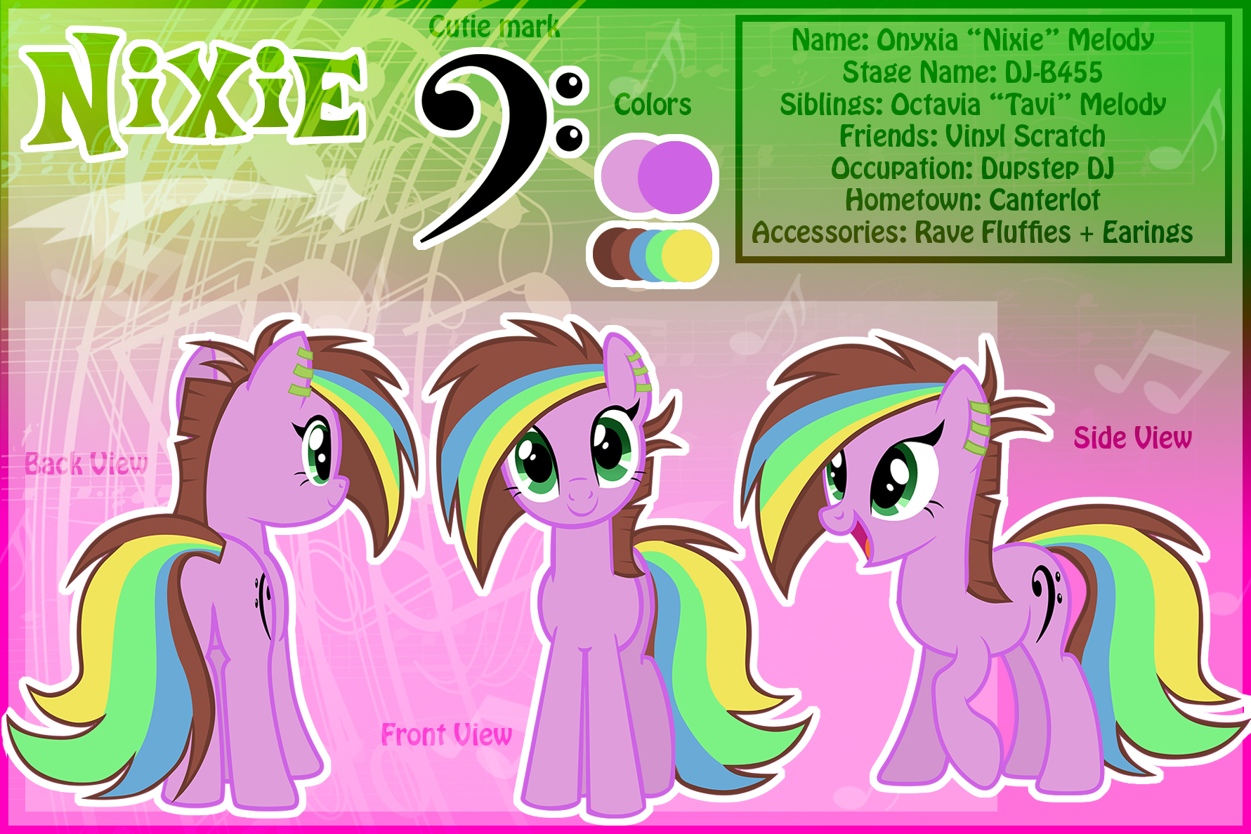 Nixie Mini Reference Sheet (Gift) by Lyra-Stars on DeviantArt